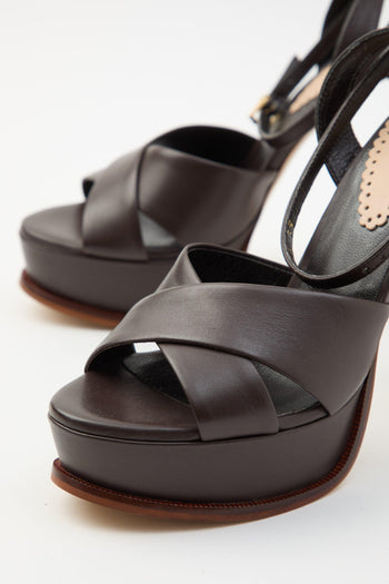 Sandalo Dark Brown Donna - 5