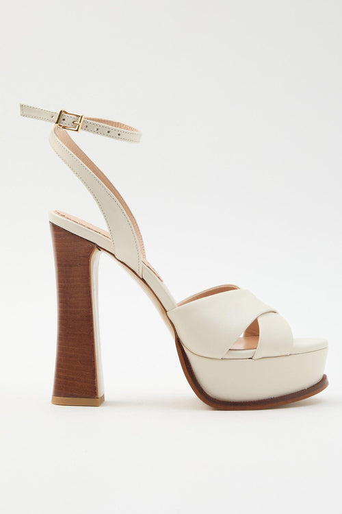 Sandalo Off White Donna