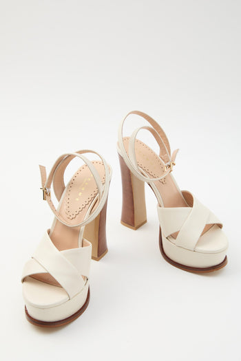 Sandalo Off White Donna - 6
