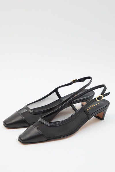 Slingback Nero/nero Donna