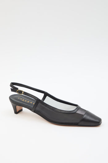 Slingback Nero/nero Donna - 5