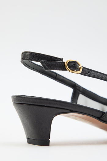 Slingback Nero/nero Donna - 6