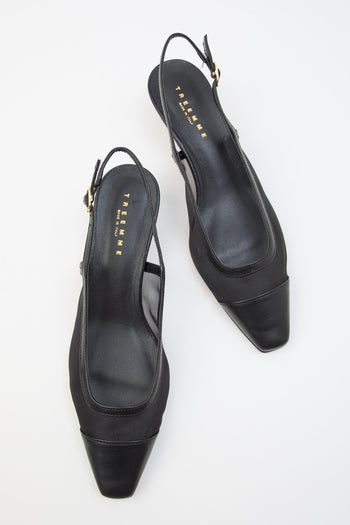 Slingback Nero/nero Donna - 7