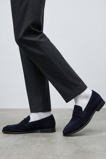 Mocassino Blu Uomo - 7