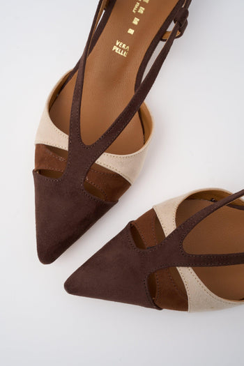 Slingback T.moro/beige Donna - 3