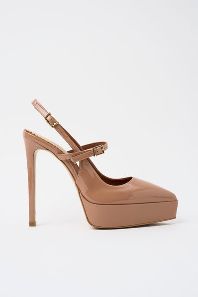 Slingback Dark Nude Donna