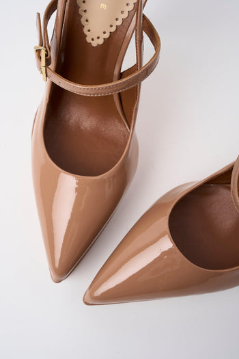 Slingback Dark Nude Donna - 3