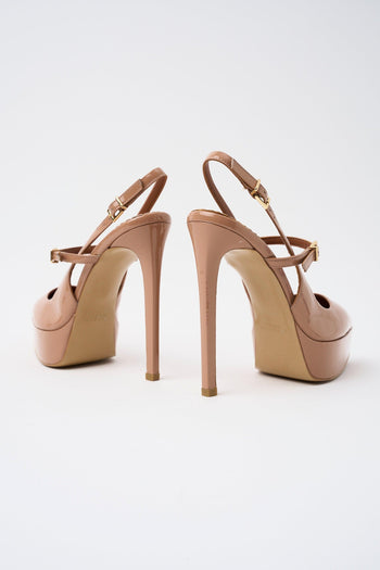Slingback Dark Nude Donna - 6