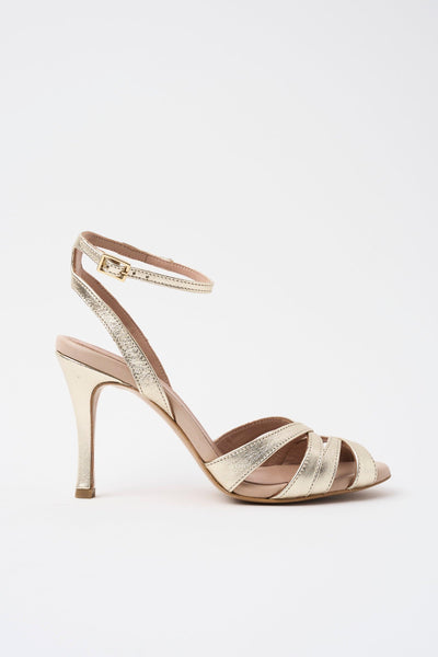 Sandalo Carne/platino Donna