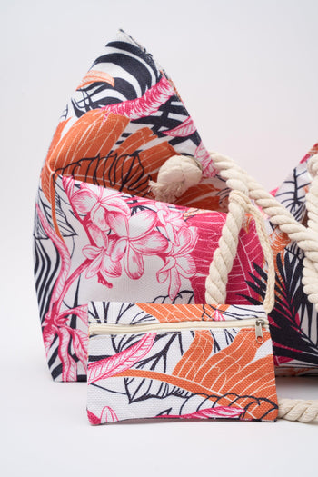 Borsa Foglie/fiori Donna - 5