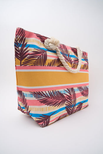 Borsa Foglie/righe Donna - 2