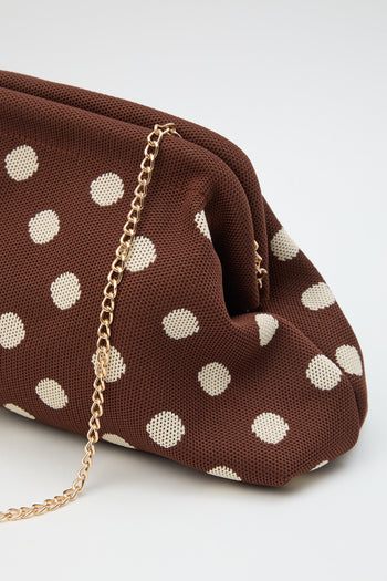 Borsa Pois Marrone/beige Donna - 5
