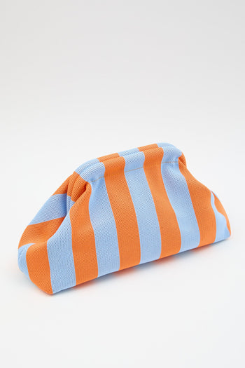 Borsa Righe Arancio/azzurro Donna - 2