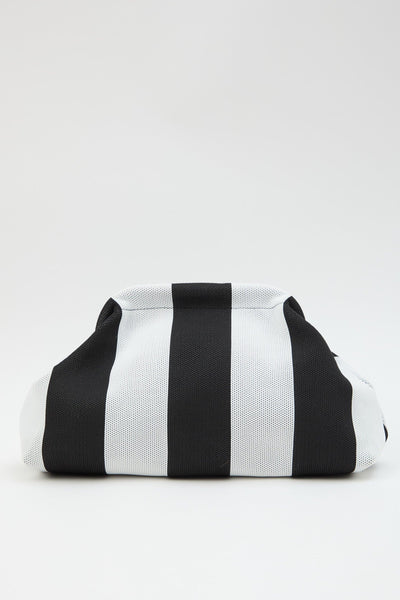 Borsa Righe Bianco/nero Donna