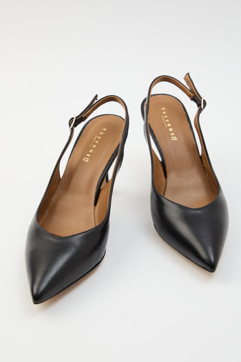 Slingback Nero Donna - 5