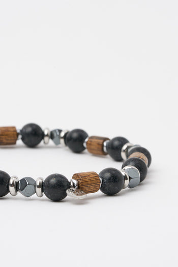 Bracciali Nero/legno Uomo - 2