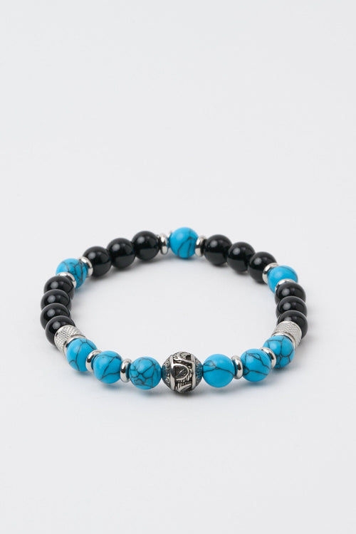 Bracciali Nero/turchese Uomo