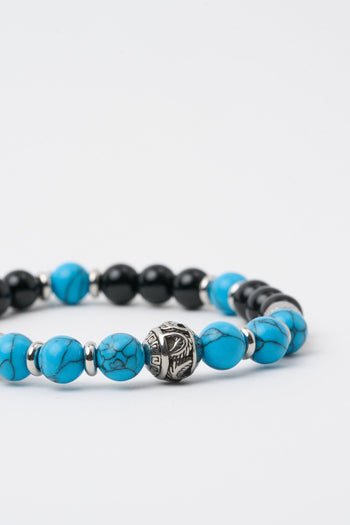Bracciali Nero/turchese Uomo - 2