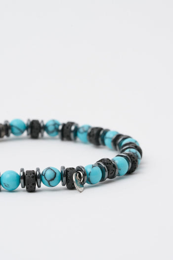Bracciali Nero/turchese Uomo - 2