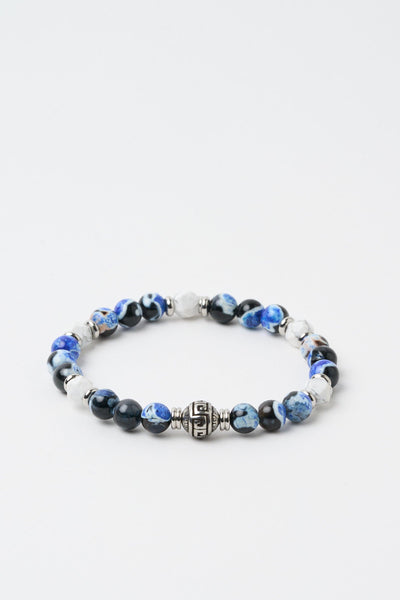 Bracciali Nero/bianco/blu Uomo