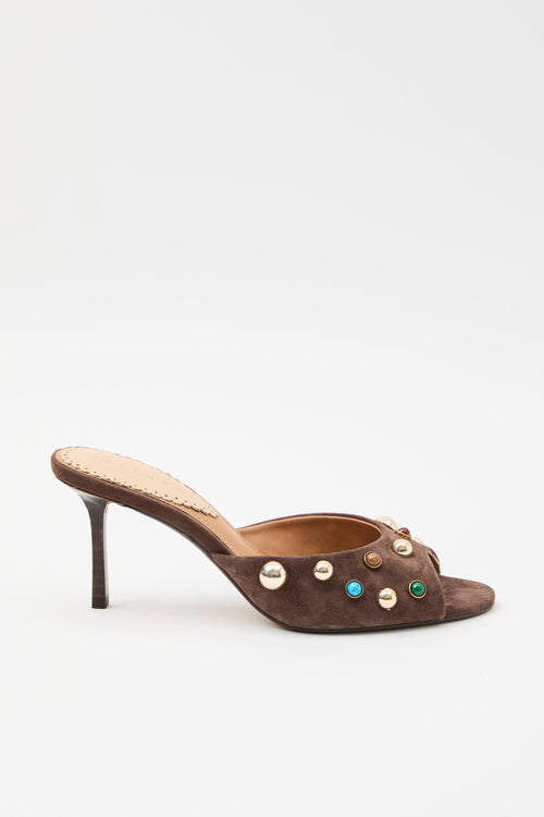 Ciabatta Dark Brown Donna