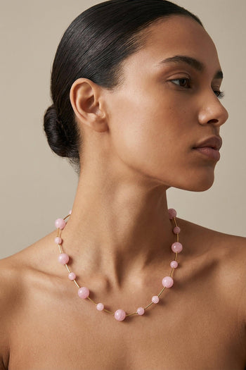 Collane Rosa/oro Donna - 3