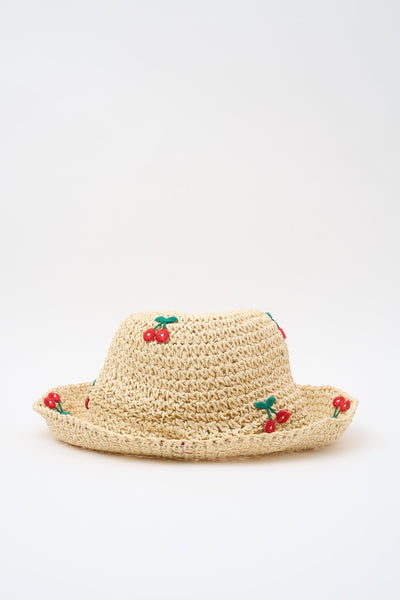 Cappello Ciliegia/beige Donna