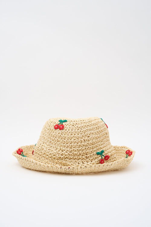 Cappello Ciliegia/beige Donna