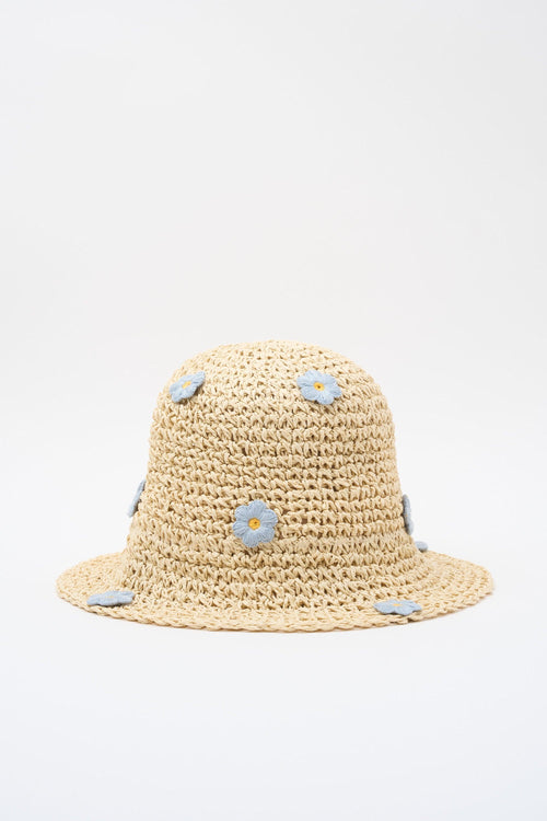 Cappello Fiori/beige Donna