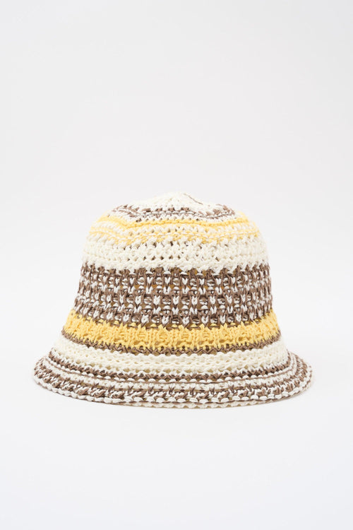 Cappello Tortora/giallo/bianco Donna