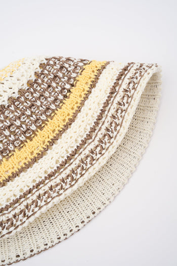 Cappello Tortora/giallo/bianco Donna - 2