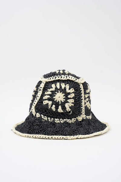 Cappello Nero/beige Donna