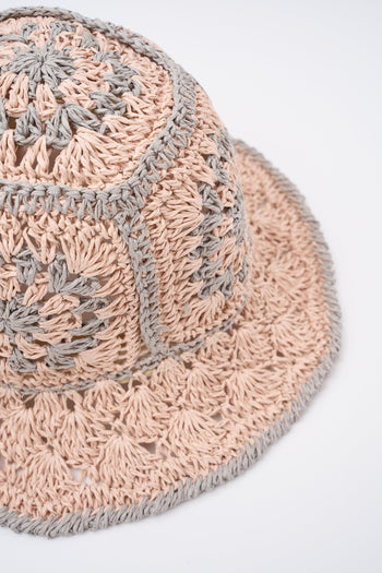 Cappello Rosa/grigio Donna - 2