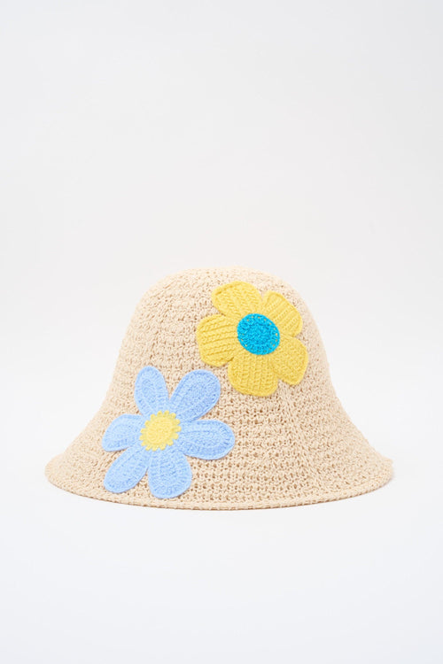 Cappello Giallo/azzurro Donna