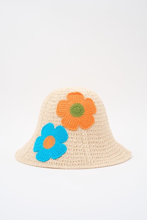 Cappello Arancio/blu Donna