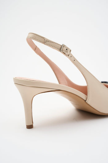 Slingback Nero+milk Donna - 4
