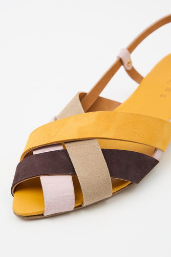 Sandalo Giallo+beige Donna - 3