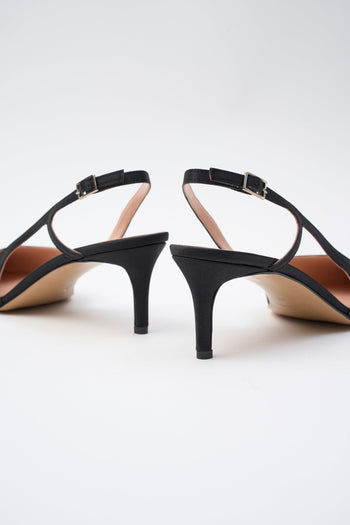Slingback Nero Donna - 5