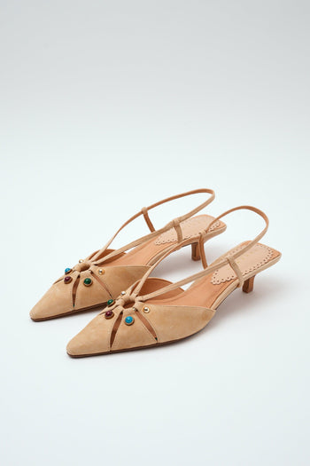 Slingback Beige Donna - 2