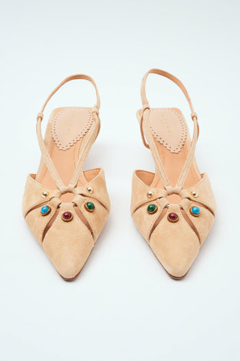 Slingback Beige Donna - 4