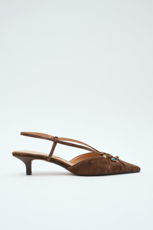 Slingback Dark Brown Donna