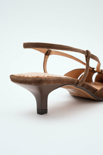 Slingback Dark Brown Donna - 4