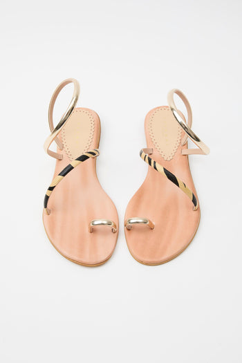 Sandalo Beige/black Donna - 3