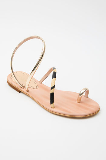Sandalo Beige/black Donna - 4