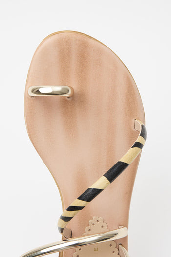 Sandalo Beige/black Donna - 5
