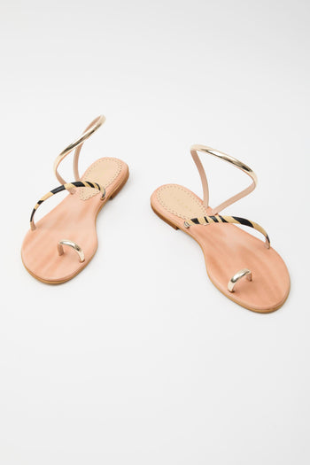 Sandalo Beige/black Donna - 6