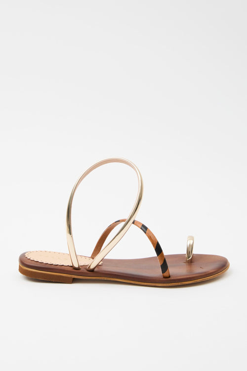 Sandalo Tan/black Donna
