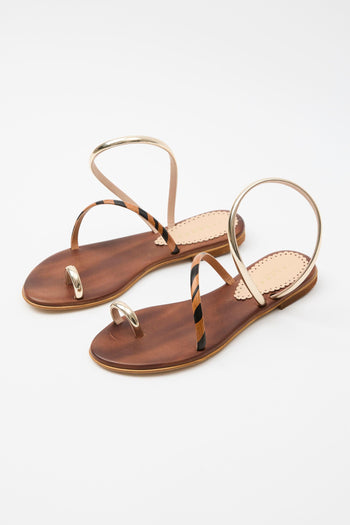 Sandalo Tan/black Donna - 2