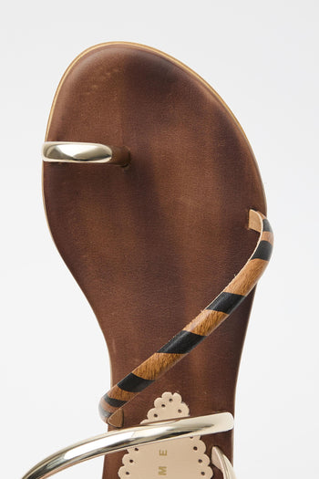 Sandalo Tan/black Donna - 4