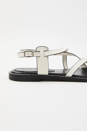 Sandalo Off White Donna - 5